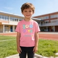 thumbnail image 5 of 100 Days of School Shirt for Boys, Kids 100% Cotton T-Shirt, 100th Day School Celebration Tee Pink, Graphic Top for Ages 3-4 4-5 5-6 7-8 9-10,Size 5 T, 5 of 9