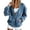 35-Blue, variant on Womens Oversized Leopard Cardigan Long Sleeve V Neck Button Down Casual Sweater Top Front Pockets Ribbed Cuffs and Hem