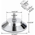 thumbnail image 2 of Billiard Table Adjustable Levelers Furniture Levelling feet 4pcs Metal Table Height Raisers, 2 of 4