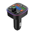 thumbnail image 3 of Rbaofujie Car Bluetooth 5.0 Wireless Handsfree Car FM Transmitter Receiver Radio MP3 Adapter Player, 3 of 9