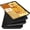Black, variant on 4-Pack Serving Tray Set, Reusable Plastic Serving Platter for Party Supplies, Entertaining, Grilling Accessories, Stackable Kitchen Snack Box Container for Dessert, Fruit, Cookie, (Black)
