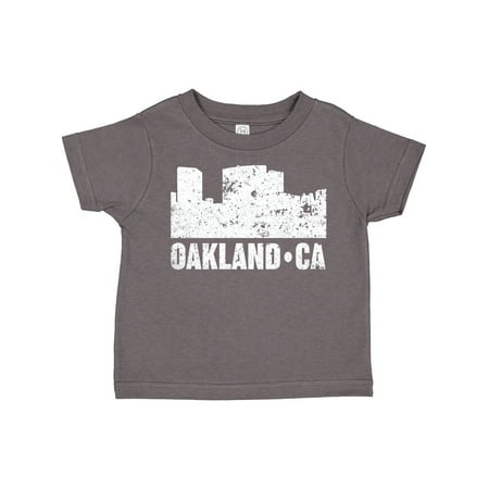

Inktastic Oakland California Skyline with Grunge Gift Toddler Boy or Toddler Girl T-Shirt