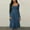 Blue, variant on Spring Dresses for Women Fashion 2026 Square Neck Long Sleeve Casual A-Line Midi Dress Beige XXL