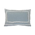 thumbnail image 2 of Laddha Home Designs Geometric Bordered Loomed Rectangular Cotton Lumbar Pillow Cover - 24" - Sky, 2 of 9