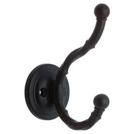 Liberty Hardware 111445 Twisted Coat and Hat Hook, Flat Black