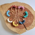thumbnail image 2 of Macrame Minimalist Bookmark Charm, Handmade Book Accessory, Boho Gifts for Booklovers  Readers, Cute and Colorful Bookmarks / Stationery, 2 of 11