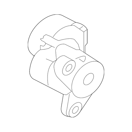 Genuine OE Mitsubishi Serpentine Tensioner - 1345A158