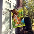 thumbnail image 2 of Carolines Treasures APH7629CHF Monkey Drapeau sous l'Arbre Toile Taille Maison, 2 of 4