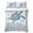 Haze Blue, variant on Twin XL Quilt Set 68''x98'', Abstract Navy Blue Lightweight Summer Bedspread Coverlet Set with 2 Pillow Shams, Vintage Grey Street Painting Art Breathable All Season Quilt Bedding for Dorm/Guest Room
