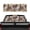 Brown Cow Pattern, variant on chaqlin Golden Sunset Palm Rear Window Decals for Trucks Personalized Decoration, Perforated Back Window Sticker, Easy Installation Fit Pickup SUV