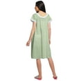 thumbnail image 4 of Moomaya Womens Printed Round Neck Nursing Sleepwear Cotton Poplin Nightdress, 4 of 5