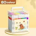 thumbnail image 2 of 80Pcs Acrylic Markers  Art DIY Graffiti Pens  Colorful Painting Watercolor Art Marker Set  for Art Painting Marker Pen  Waterproof & Quick-Dry  Perfect for Graffiti  Painting  and Daily U, 2 of 6