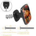 thumbnail image 3 of 4 Pcs Cabinet Handle Drawer Pulls Thanksgiving Pumpkin Knobs with Screws Square Furniture Office Cabinet Knob Decoration, 3 of 7