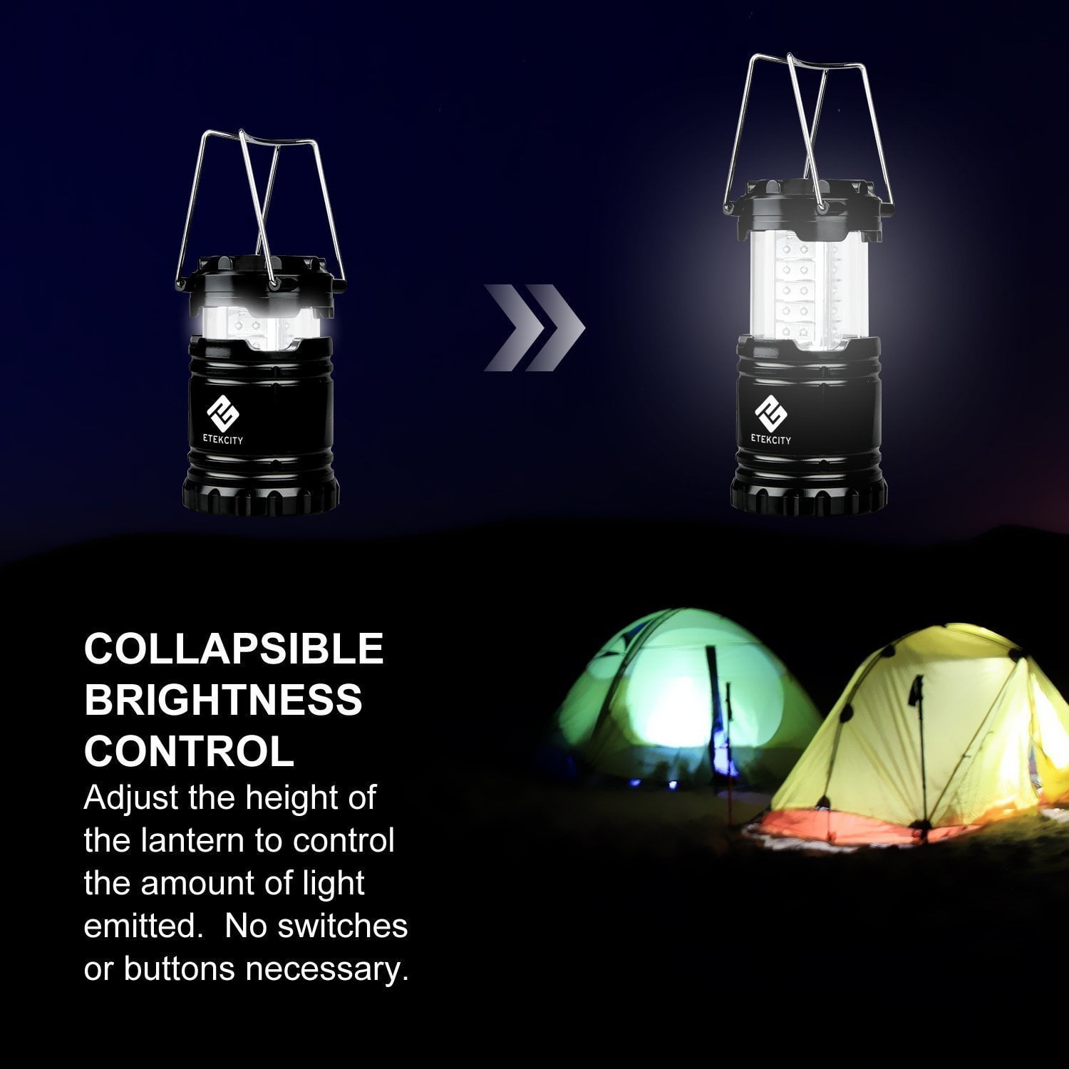 Etekcity Camping Lantern Battery Powered Led For Power Outages