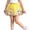 Yellow, variant on oqasdz Toddler Kids Baby Girls Dancing Princess Skirt Flowers Prints Mesh Ballet Tutu Skirts, Size 5-8 Years