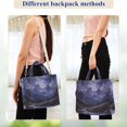thumbnail image 4 of FORMRS Womens Corduroy Tote Bag Crossbody Shoulder Handbag with Pocket, Moonlight Mountain, 4 of 7