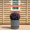 thumbnail image 4 of Set De 2 Macetas Elly Decor Con Plato Drenaje Interior Exterior 12 Pulgadas Gris, 4 of 5