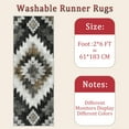 thumbnail image 6 of Hallway Runner Rug 2'x6' Washable Area Rugs Non Slip Laundry Rug Runner Floor Carpet Runners for Hallways Entryway Laundry Room Kitchen, 6 of 11