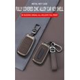 thumbnail image 6 of Key Fob Cover Compatible with Dodge Ram 1500 2500 3500 4500 5500 2019-2025 3 Button Leather Keychain Case Holder Protector,4 Buttons a Red, 6 of 9
