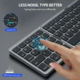 Foldable Bluetooth Keyboard, Portable MultiDevice Wireless Keyboard
