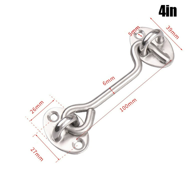 Stainless steel door online hook and eye