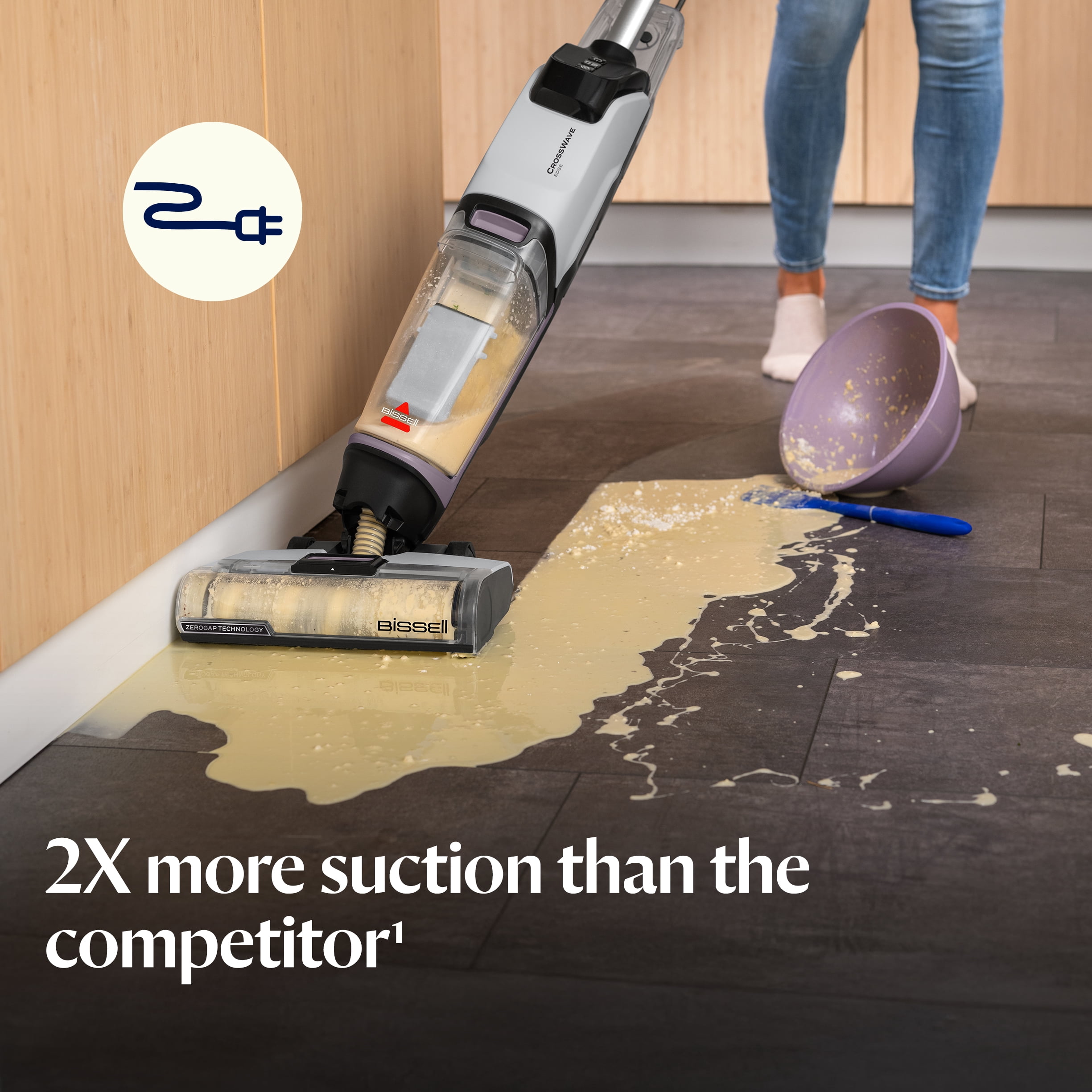 BISSELL CrossWave Edge Corded Electric Wet/Dry Vacuum Cleaner for Hardwood Floors 4157