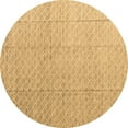 thumbnail image 1 of Ahgly Company Indoor Round Solid Brown Modern Area Rugs, 4' Round, 1 of 4