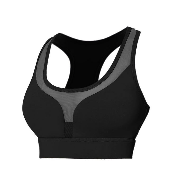 Pink Sports Bras for Women TIANEK High Impact Front Closure Wirefree Stappy  Convertible Best Bras for Women,Black