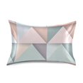 thumbnail image 7 of Yayeee Pillowcase Queen Size Set of 2 Satin Wrinkle Resistant Pillow Case, Green Geometric, 7 of 7