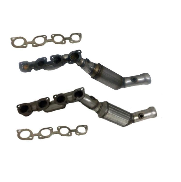 2 Front Engine Manifold Catalytic Converter Fits For 0610 4.8L BMW X5 xDrive48i