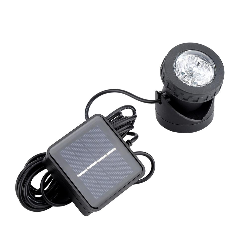 Solar Spotlights 6 LED Underwater Projection Lights Lamp Outdoor Garden Pond Lighting Underwater Submarine Lamp