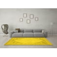 thumbnail image 3 of Ahgly Company Indoor Rectangle Oriental Yellow Modern Area Rugs, 7' x 9', 3 of 4