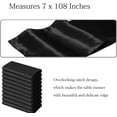 thumbnail image 3 of 50 Black Chair Sashes Satin Chairs Bows for Wedding Birthday Party Fiesta Restaurant Decor - 7x108 Inches Chair Ribbons Ties Fitted Banquets Folding Chairs Decorations, 3 of 7