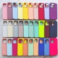 thumbnail image 2 of Fundas de silicona oficiales originales para iPhone 13 11 12 14 Pro Max, funda para Apple iPhone 14 11 13 12 Pro Xs X XR 7 8 SE 2020 Dengxun unisex, 2 of 2