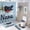 style-472, variant on Shower Curtain Sets 4 Piece Christmas Robin with Holly Personalized Nana with Non-Slip Rugs Toilet Lid Cover And Bath Mat Bathroom Decor Set Baby Girl Name Shower Curtain with 12 Hooks Set