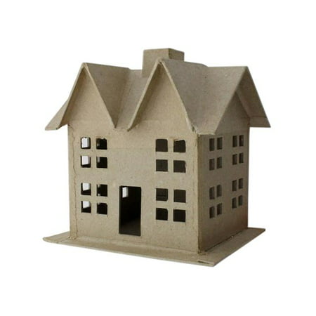 PA Paper Mache 3D House Small Style C