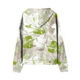 thumbnail image 5 of Stichou Zip Up Hoodie Fall Camo Sweatshirts for Women Oversized Jacket with Pocket Leaf Print Clothes for Women 2025 Green 2XL, 5 of 6