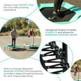thumbnail image 4 of Machrus Upper Bounce 50" Mini Trampoline with Adjustable T-Shaped Handrail – Hexagonal Rebounder Fitness Trampoline for Kids & Adults- Green, 4 of 6