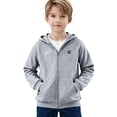 thumbnail image 6 of ATOGUTA Kids Electric Heated Hoodies Lightweight Electric Heating Hooded Sweatshirt Winter Outdoor Warm Jacket with No Battery Size 4T-13 Gray, 6 of 6