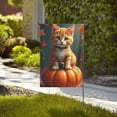 thumbnail image 4 of Fall Cat Garden Flag 12.5x18 Vertical Double Sided Autumn Pumpkin Maple Leaves Thanksgiving Holiday Outside Decorations Burlap Yard Flag 1 Flag, 4 of 5