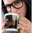 thumbnail image 2 of 3drose, Paul Cezanne Painting Still Life with Open Drawer, 15oz Two-tone Green Mug, 2 of 6