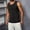 Black, variant on Mens Compression Tank Top Qiggri Men's Solid Color Fashionable Leisure Fitness Sports Slim Tank Athletic Tank Top