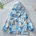 thumbnail image 2 of Akafmk Boys Rain Jackets,Boys Waterproof with Hood Lightweight Raincoat,Stormtrooper Jacket Versatile Zipper Coat Hooded Casual Loose Outdoor Windbreaker Hiking Jackets, 2 of 4