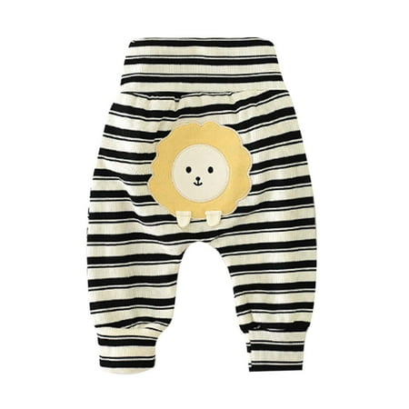 

IEUIBX Kids Pants Autumn And Winter Baby Cute High Waisted Trousers Autumn Baby Spring And Autumn Pants Multicolour 12-18 Months