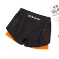 thumbnail image 5 of brillar Pantalones cortos deportivos de doble capa para hombres Pantalones de fitness falsos de secado rápido de 2 piezas, 5 of 5