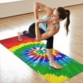 thumbnail image 6 of Colorful Tie Dye Pattern Hot Yoga Mat Towel Non Slip for Hot Yoga - Quick-Drying Yoga Mat Cover with 4 Corner Pockets with Travel Bag - Hot Yoga Towel Non Slip Grip Moisture Wicking Sweat 70"x26", 6 of 6