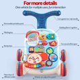 thumbnail image 6 of Ealing Sit-to-Stand Learning Walker, 2 in 1 Baby Walker, Early Educational Child Activity Center, Multifunctional Removable Play Panel,Baby Push Walkers (blue and white), 6 of 7