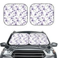 thumbnail image 2 of Fotbe Orchids Flowers 2-Piece Car Windshield Sun Shade | Sun Blocker for Car Windshield | Foldable Automotive Interior Accessories for Sun Protection-Small, 2 of 7