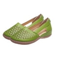 thumbnail image 2 of Women's Cutout Closed Toe Wedge Heel Sandals, Plus Size Comfortable Breathable Casual Wedge Shoes for Summer, 2 of 9