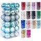 thumbnail image 2 of Bola de Navidad - Azul Hielo Adepaton WMZL-2248-5, 2 of 7